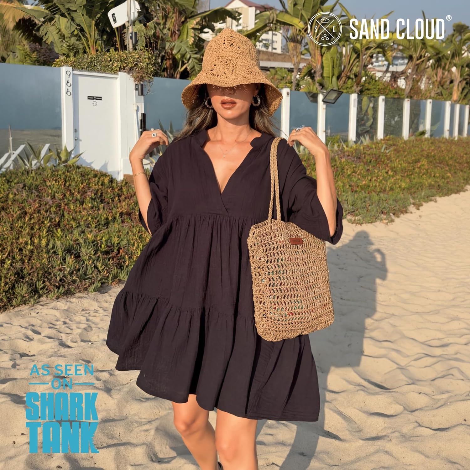 image:imageSand Cloud Canvas Beach Tote Bags for WomenBaha Straw Tote