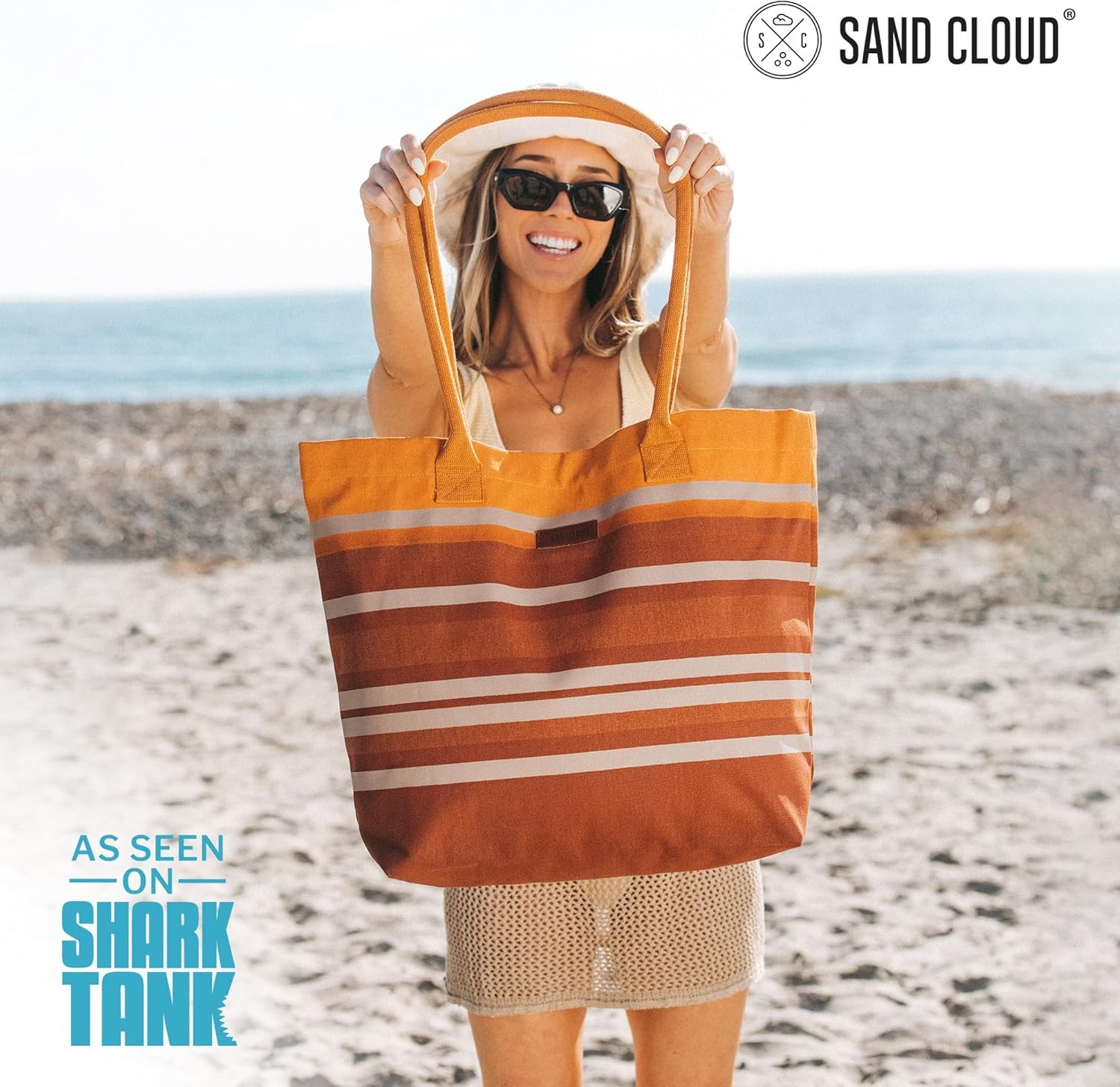 image:imageSand Cloud Canvas Beach Tote Bags for WomenMedan Beach Tote