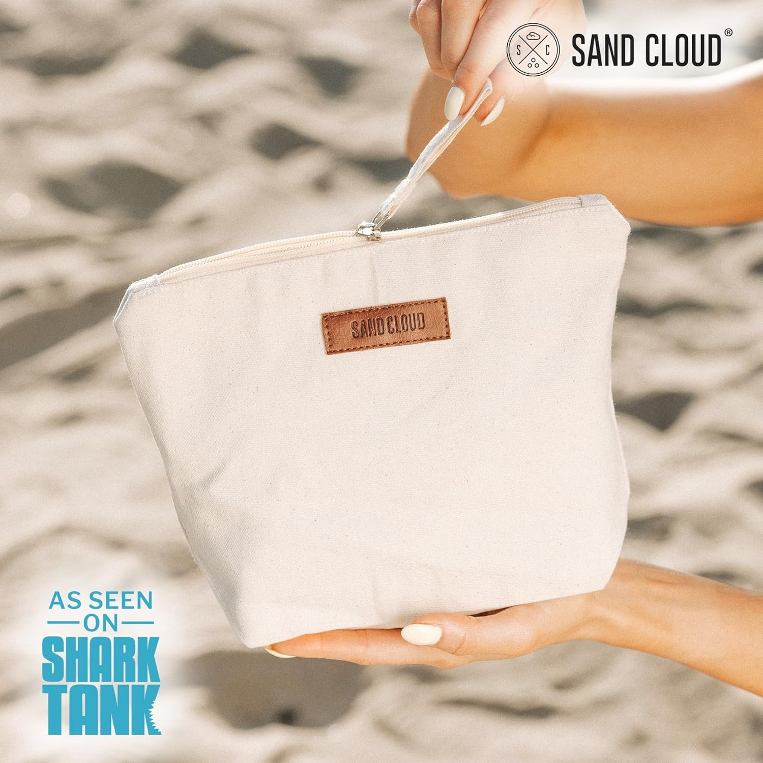 image:imageSand Cloud Canvas Beach Tote Bags for WomenPatnem Beach Everyday Tote Black