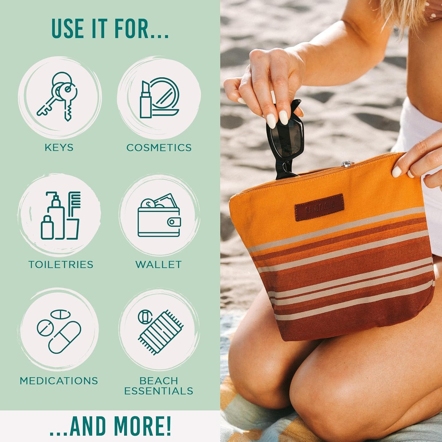 image:imageSand Cloud Canvas Beach Tote Bags for WomenSanta Fe Beach Everyday Tote