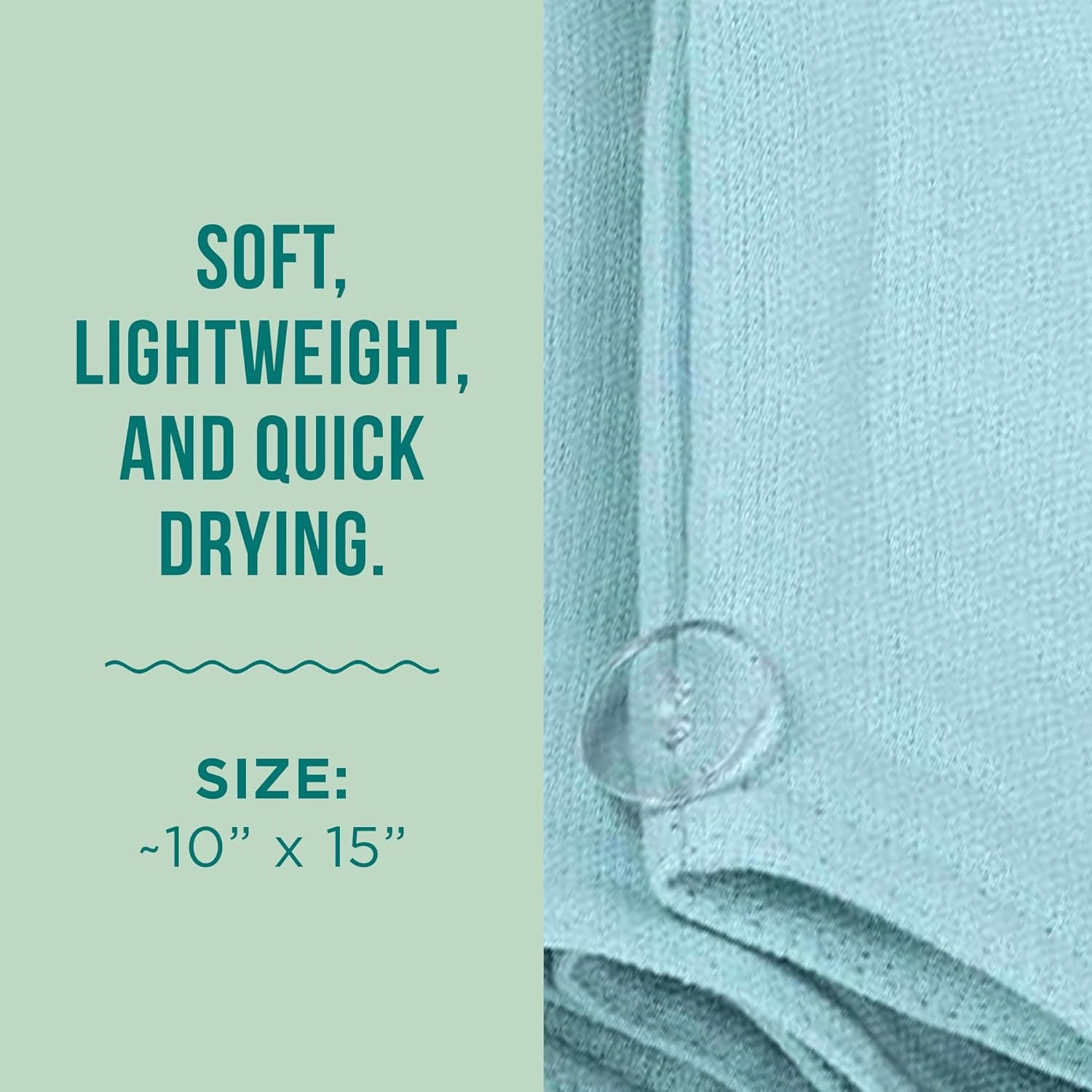 image:imageSand Cloud Hair Towel Wrap for Women amp Men Sand Classic 100 Turkish Cotton Quick Hair Drying Towel Wrap Absorbent Half Terry Weave Hair Plop Head Towel Wrap with Binding EdgeSeaglass