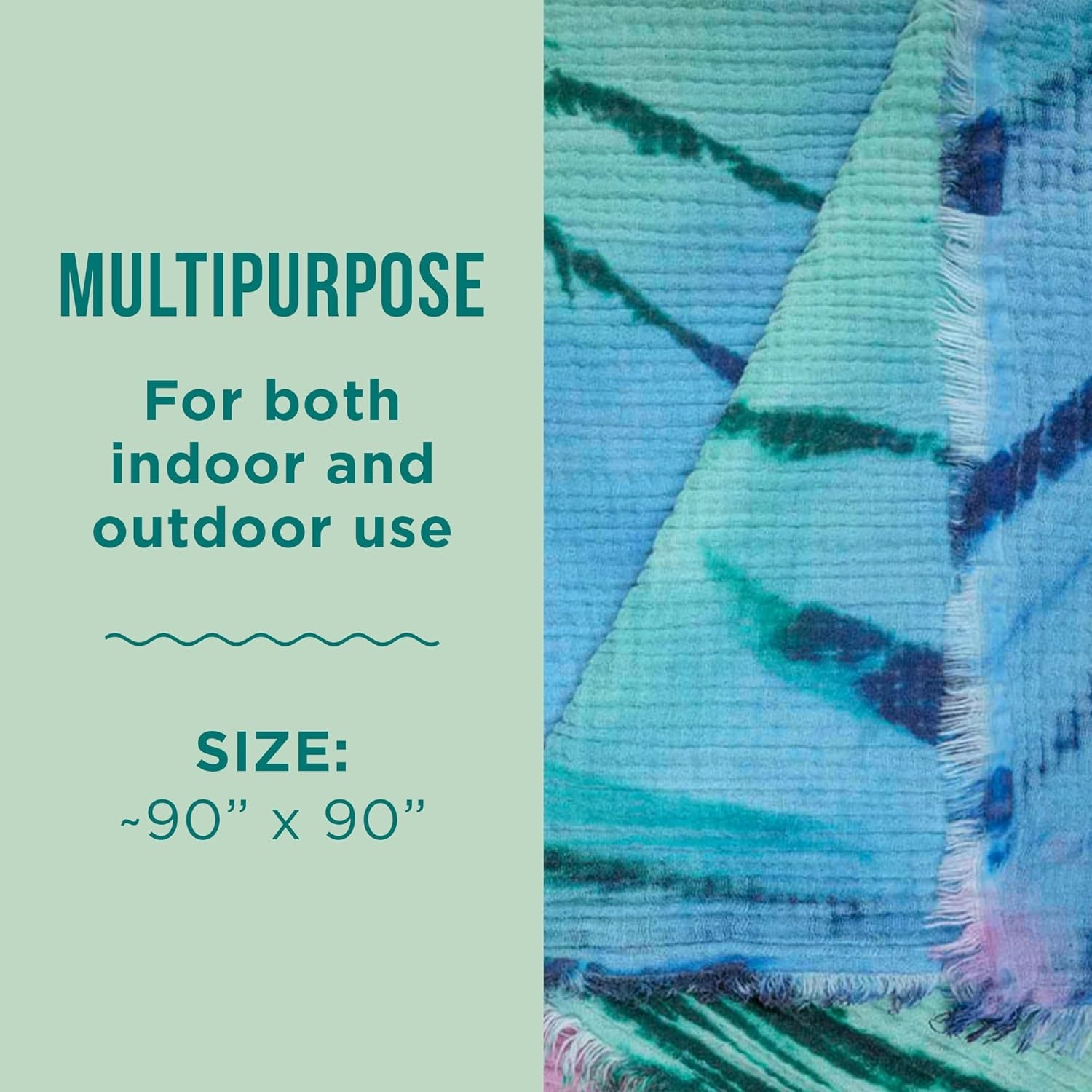 image:imageSand Cloud Oversized Throw Blanket 100 Organic Turkish Cotton amp Heavy Weight Jacquard Weave Soft Comfy amp Cozy Large Beach Blanket for Comfort amp Style 85 x 90 Checkmate PartyTie Dye