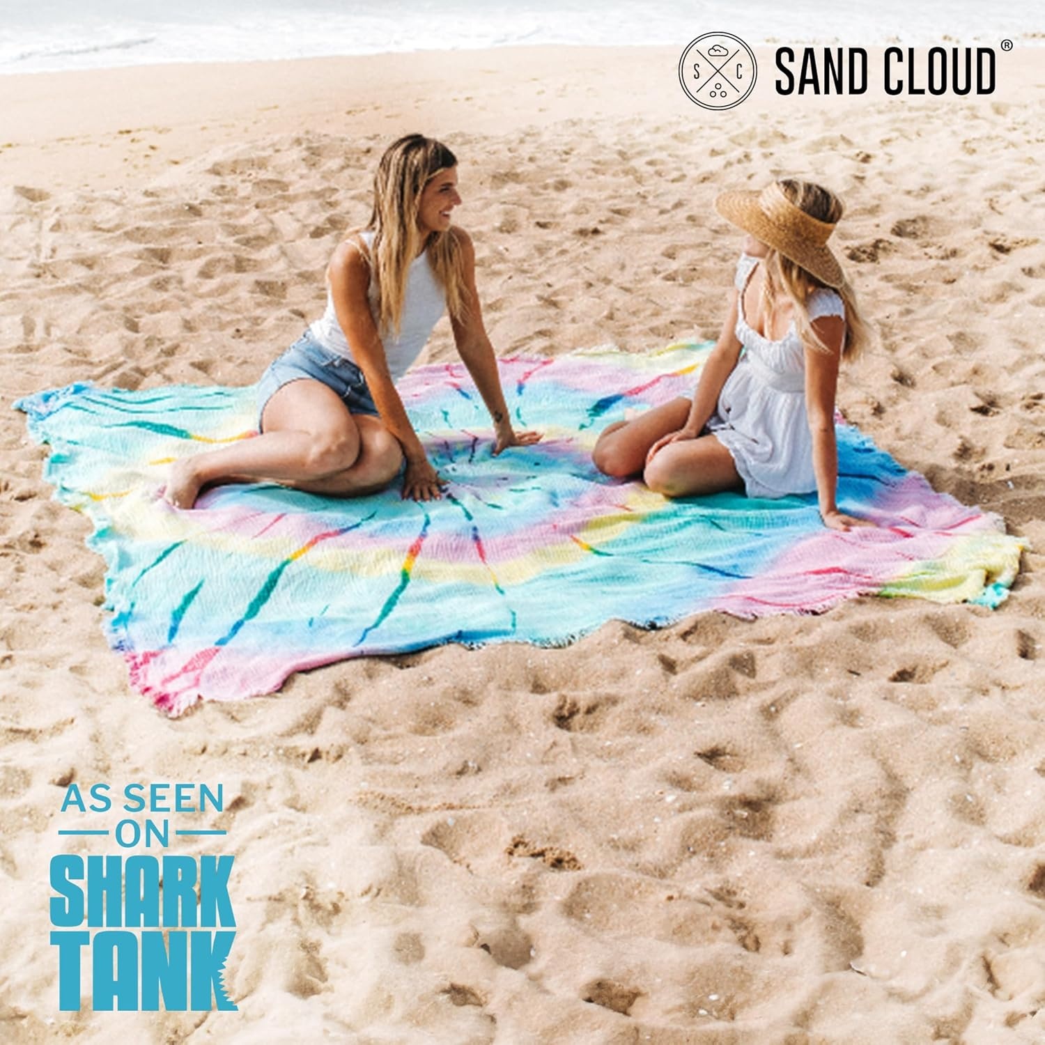 image:imageSand Cloud Oversized Throw Blanket 100 Organic Turkish Cotton amp Heavy Weight Jacquard Weave Soft Comfy amp Cozy Large Beach Blanket for Comfort amp Style 85 x 90 Checkmate PartyTie Dye