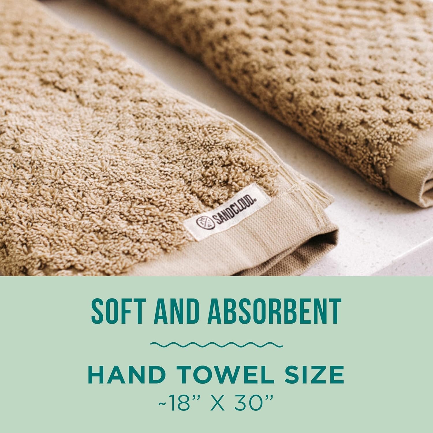 image:imageSand Cloud Turkish Bath Towels for Bathroom Set of 2 Atom Blue Large Luxury Soft Linen Turkish Organic Cotton is Luxurious amp Absorbent Premium Shower amp Bathroom Towels Dry FasterAtom Sand