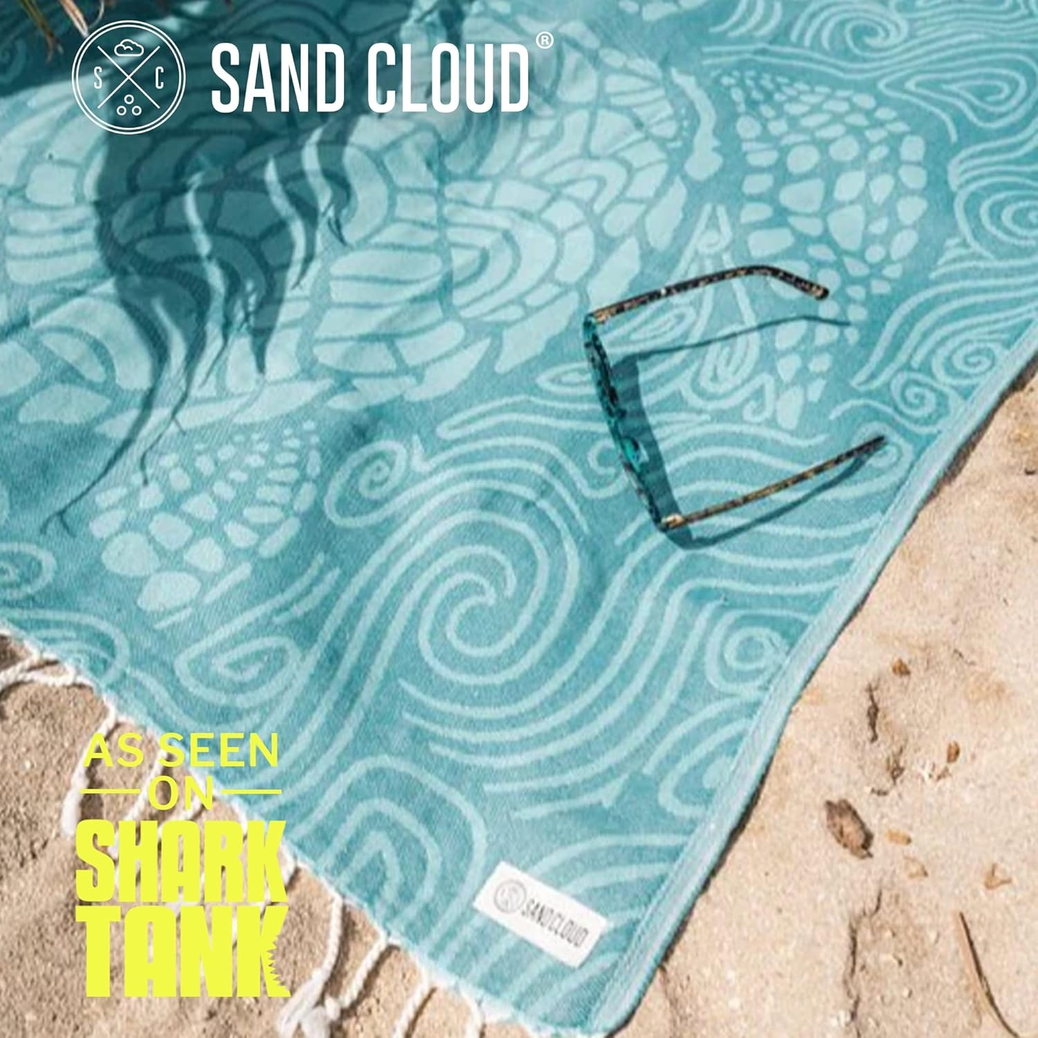 image:imageSand Cloud Turkish Beach Towel Sand Resistant 100 Organic Turkish Cotton Yarn Quick Dry Towel for Beach Picnic Blanket or Bath As Seen on Shark Tank Marine Life Emperor PenguinSwirl Turtle