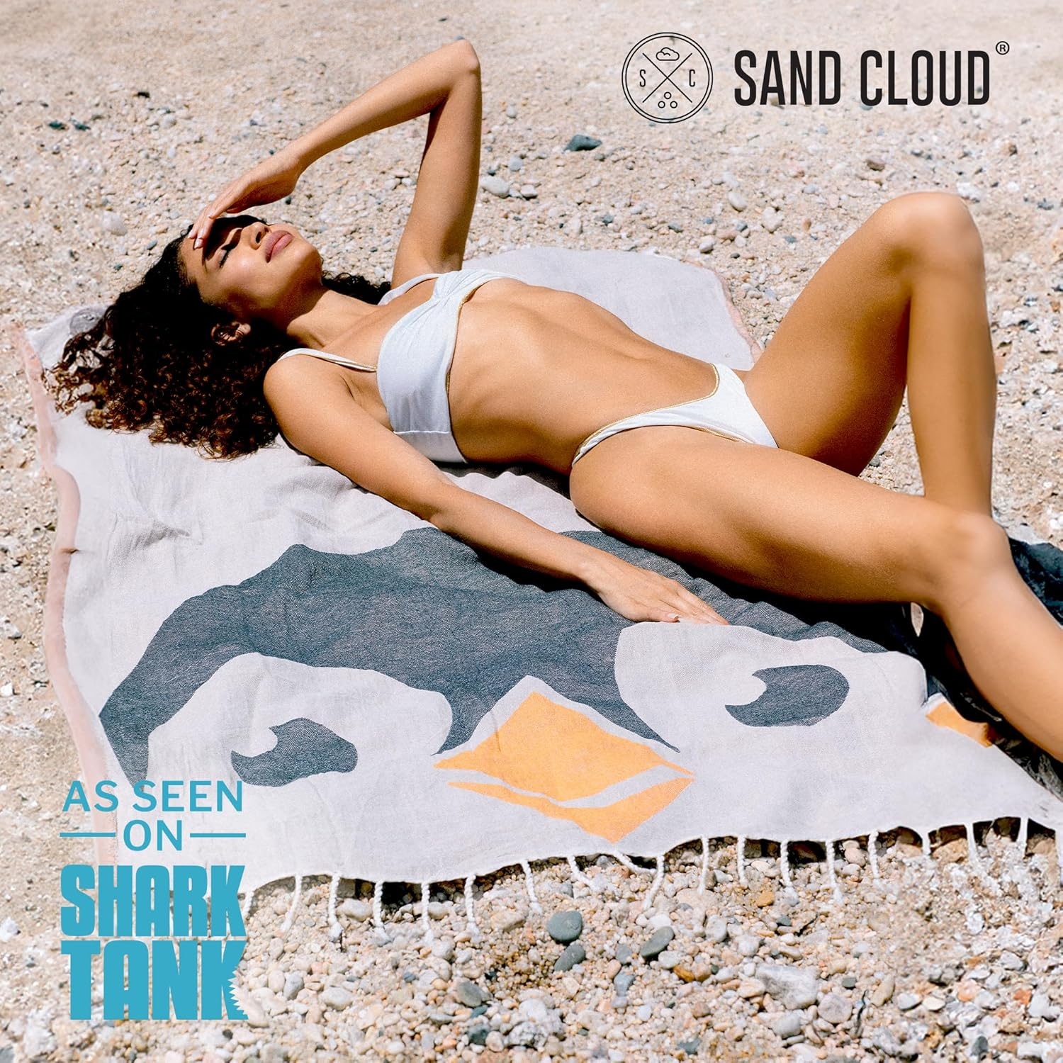 image:imageSand Cloud Turkish Beach Towel Sand Resistant 100 Organic Turkish Cotton Yarn Quick Dry Towel for Beach Picnic Blanket or Bath As Seen on Shark Tank Marine Life Emperor PenguinTux Penguin