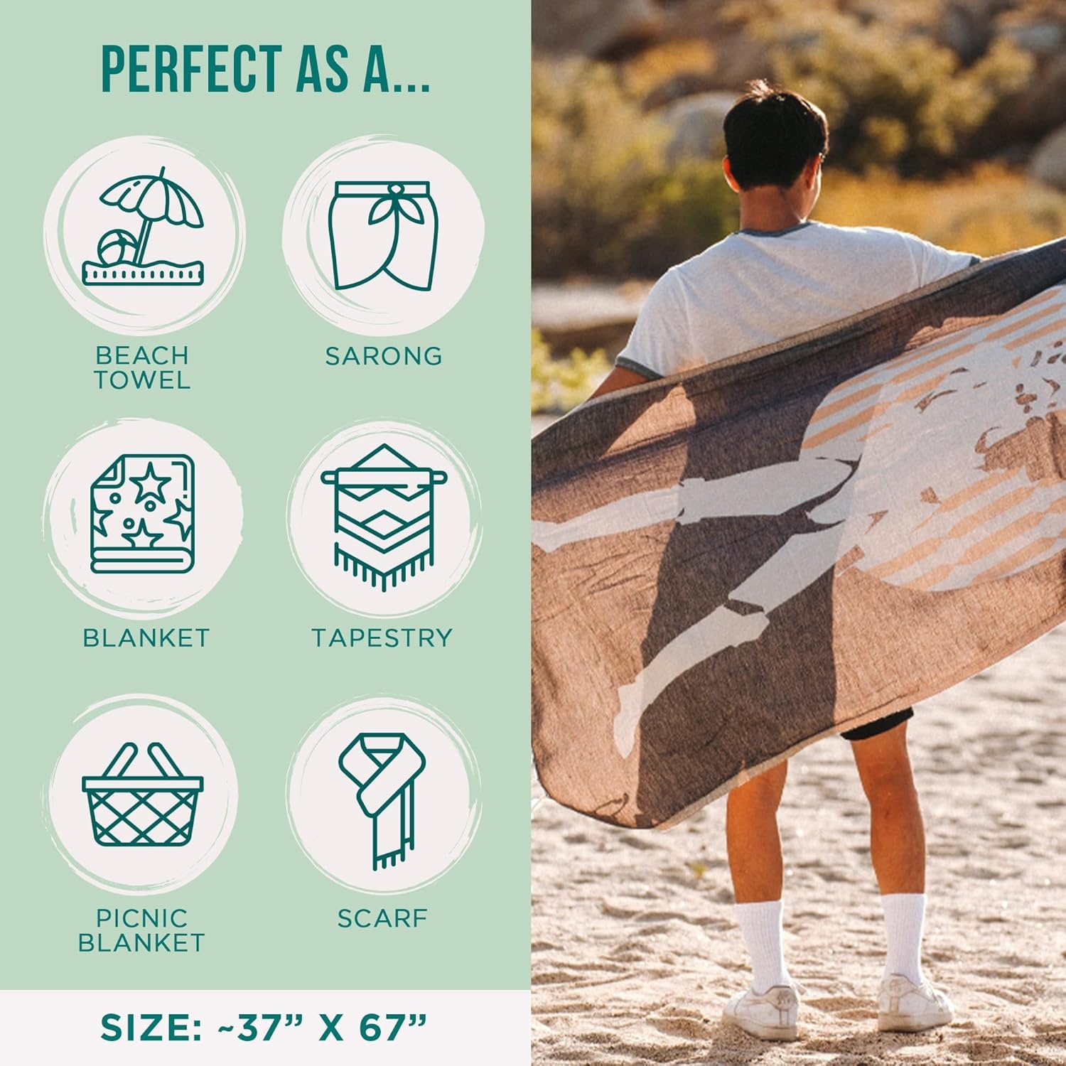image:imageSand Cloud Turkish Beach Towel Star Wars Fighters Sand Resistant 100 Certified Organic Turkish Cotton Yarn Quick Dry Towel for Beach Picnic Blanket or Bath As Seen on Shark TankStormtrooper
