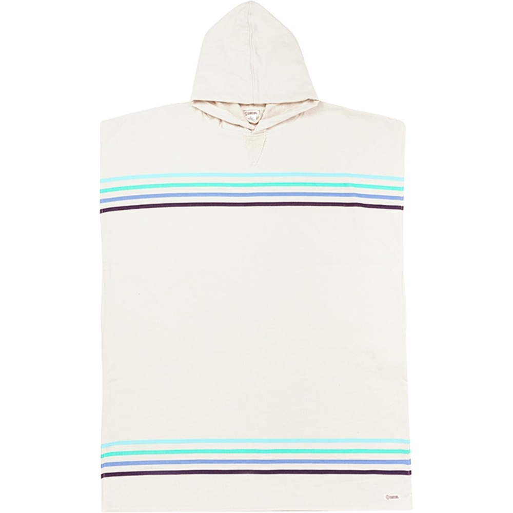 image:imageSand Cloud Beach Cover Up for Women  Bathing Suit amp Swimsuit CoverUp Womens Poncho with Comfortable Fit for Post SwimBorder Classic Stripe Poncho  Aqua