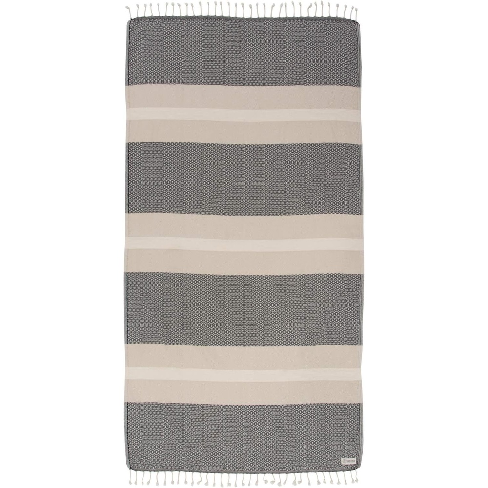 image:imageSand Cloud Beach Towel Sand Resistant 100 Organic Turkish Cotton Yarn Quick Dry Towel for Beach Picnic Blanket or Bath As Seen on Shark Tank Natu BlueDioche Black