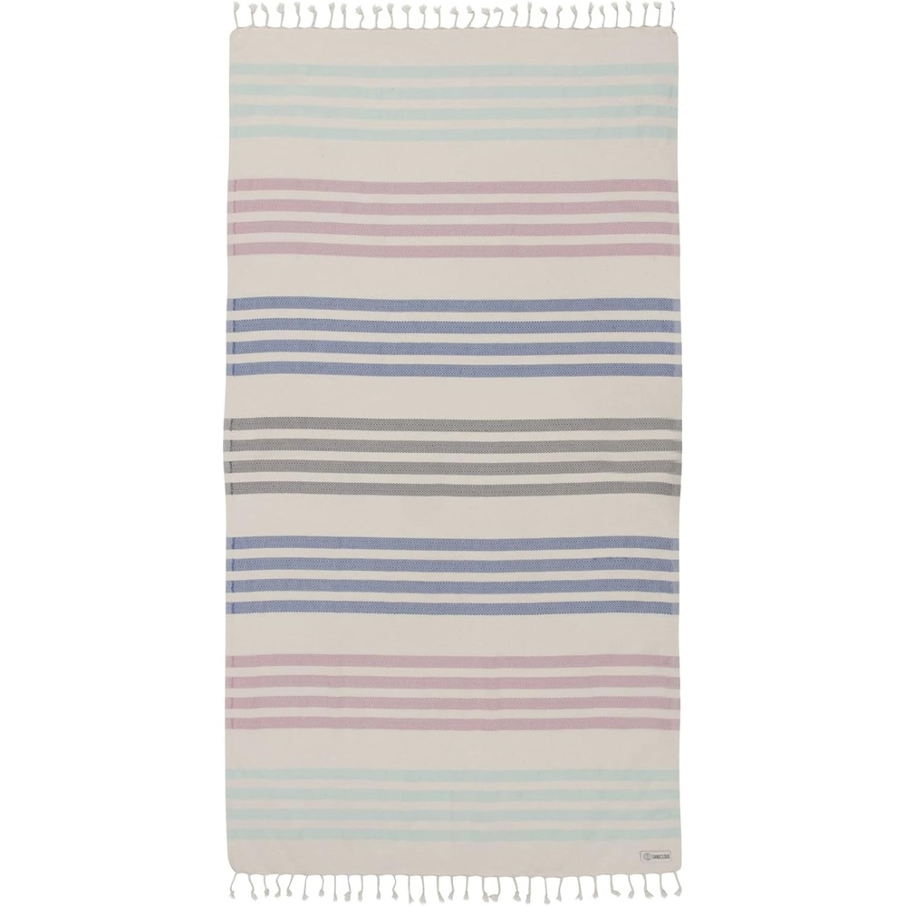 image:imageSand Cloud Beach Towel Sand Resistant 100 Organic Turkish Cotton Yarn Quick Dry Towel for Beach Picnic Blanket or Bath As Seen on Shark Tank Natu BlueNatu Blue