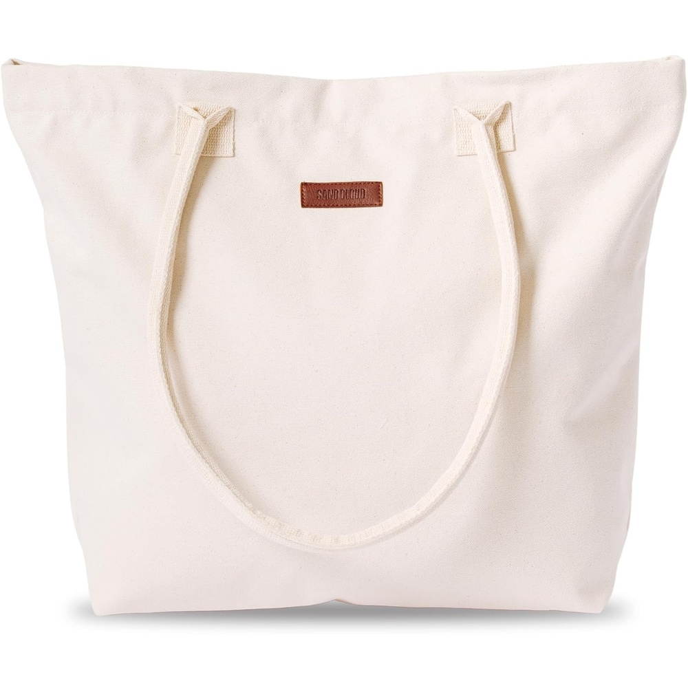 image:imageSand Cloud Canvas Beach Tote Bags for WomenPatnem Beach Tote Natural