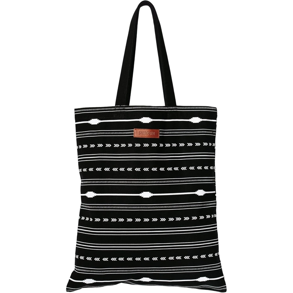 image:imageSand Cloud Canvas Beach Tote Bags for WomenShark Ripples Beach Tote