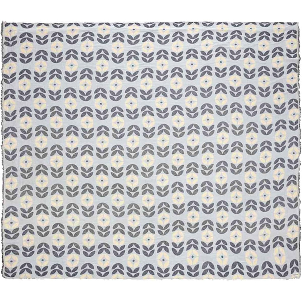image:imageSand Cloud Oversized Throw Blanket for Bed amp Couch Sunflower 100 Turkish Organic Cotton amp Jacquard Weave with Fringe Tassels Soft amp Lightweight Beach amp Throw Blankets 90 x 90 Zinnia Party