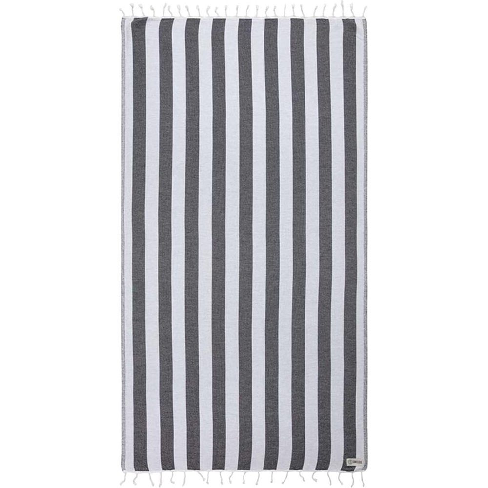image:imageSand Cloud Turkish Beach Towel 100 Organic Cotton Turkish Bath Towels Ultra Soft Sand Resistant amp Quick Dry Towel for Beach Pool or Picnic Blanket As Seen on Shark Tank Stripe BlackBlack