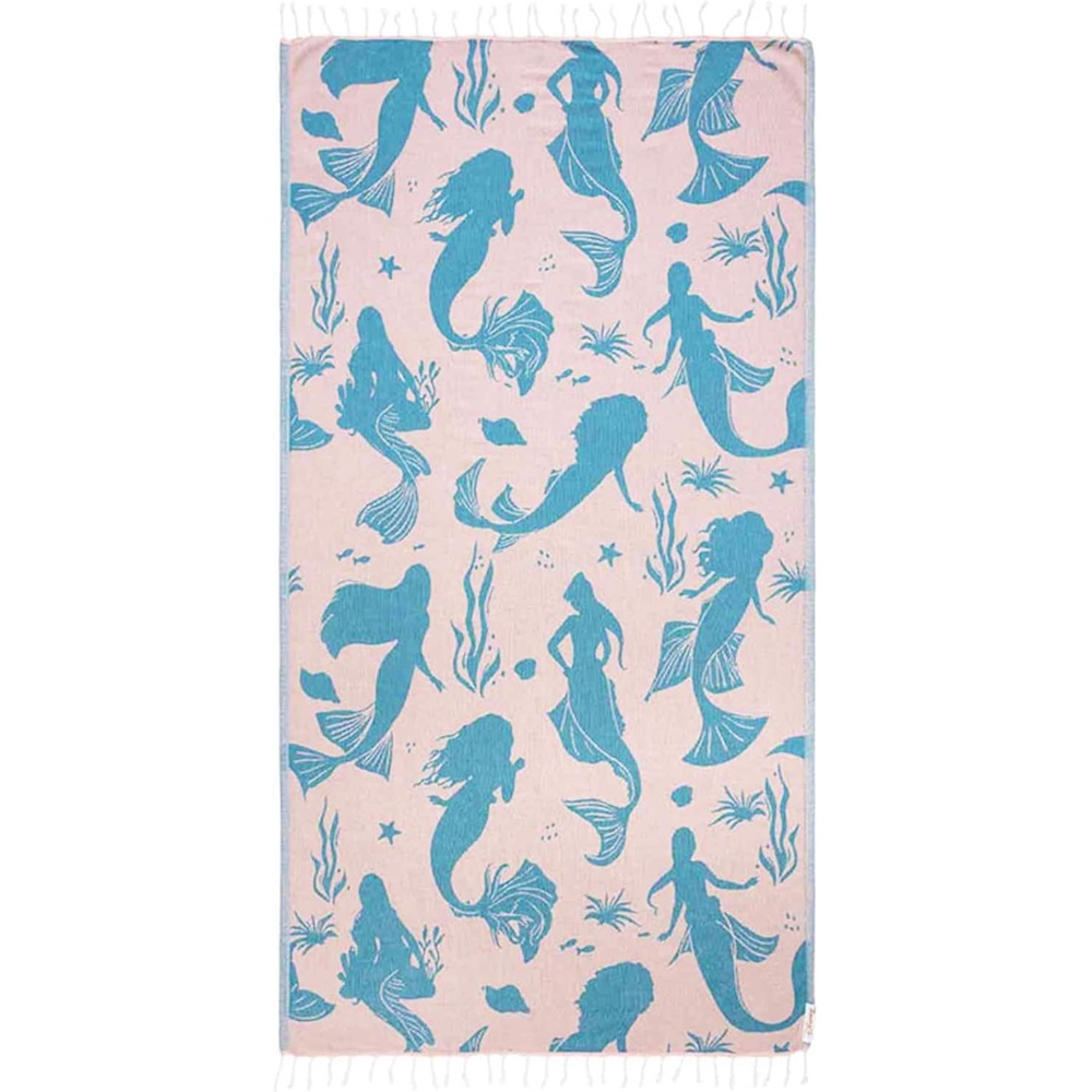 image:imageSand Cloud Turkish Beach Towel Disney Live Action Mermaid Sand Resistant 100 Certified Organic Turkish Cotton Yarn Quick Dry Towel for Beach Picnic Blanket or Bath As Seen on Shark TankDisney Live Action Daughters