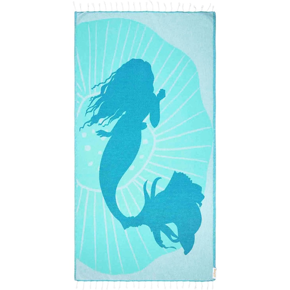 image:imageSand Cloud Turkish Beach Towel Disney Live Action Mermaid Sand Resistant 100 Certified Organic Turkish Cotton Yarn Quick Dry Towel for Beach Picnic Blanket or Bath As Seen on Shark TankDisney Live Action Ariel