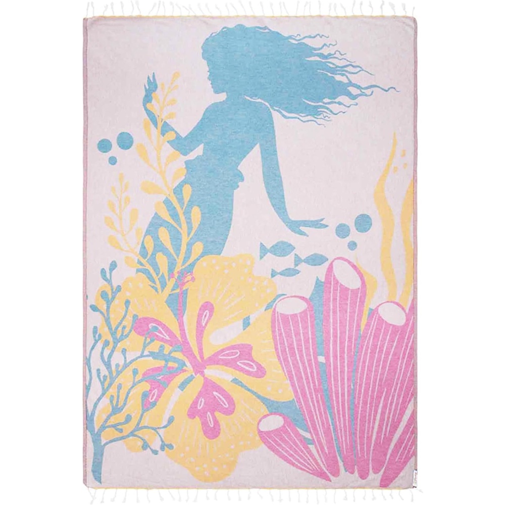 image:imageSand Cloud Turkish Beach Towel Disney Live Action Mermaid Sand Resistant 100 Certified Organic Turkish Cotton Yarn Quick Dry Towel for Beach Picnic Blanket or Bath As Seen on Shark TankDisney Live Action Mermaid