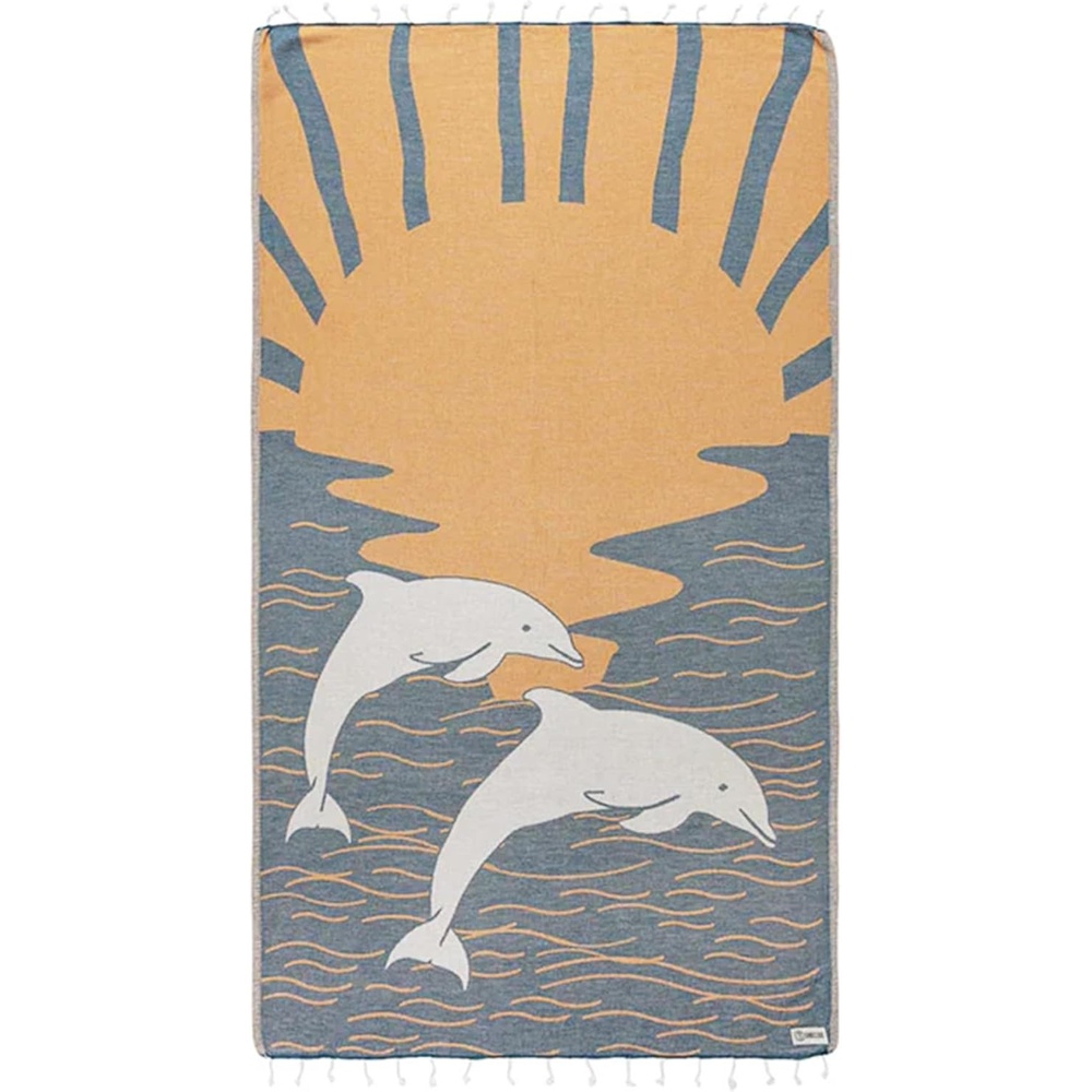 image:imageSand Cloud Turkish Beach Towel Sand Resistant 100 Organic Turkish Cotton Yarn Quick Dry Towel for Beach Picnic Blanket or Bath As Seen on Shark Tank Marine Life Emperor PenguinSocal Dolphin
