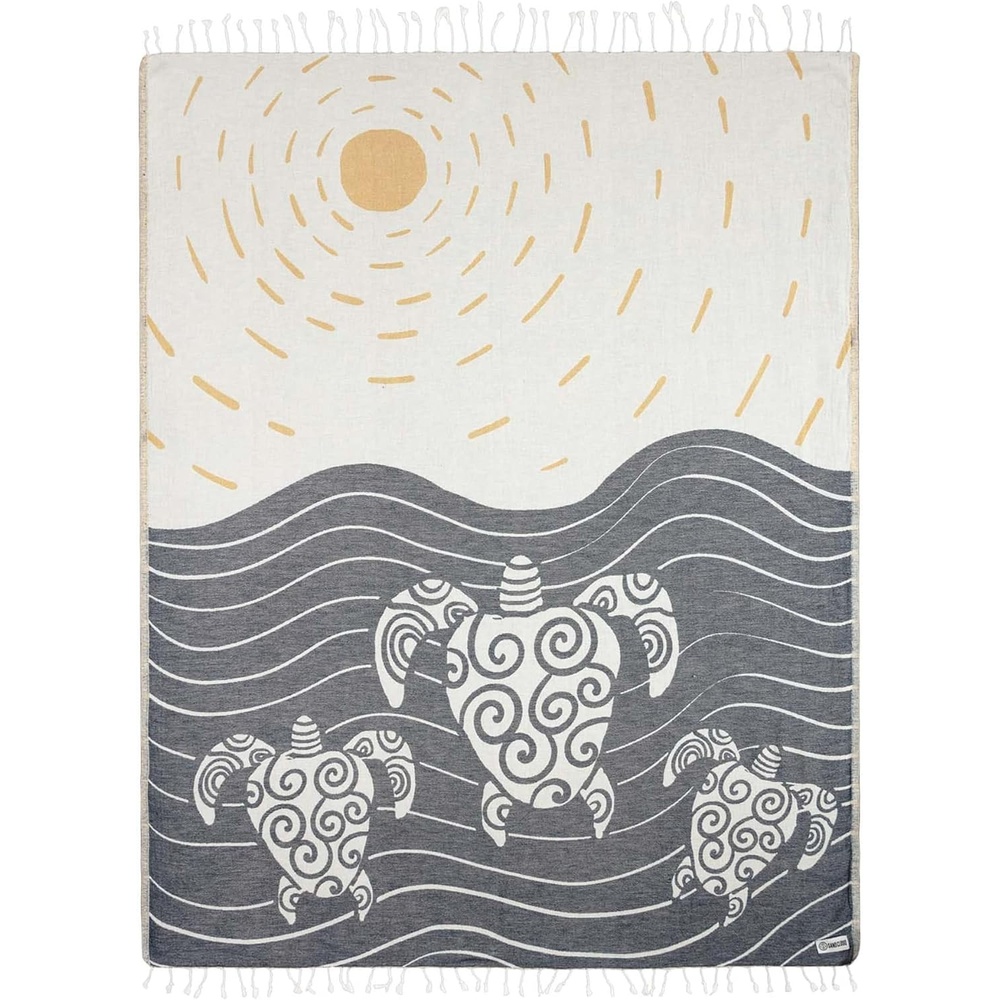 image:imageSand Cloud Turkish Beach Towel Sand Resistant 100 Organic Turkish Cotton Yarn Quick Dry Towel for Beach Picnic Blanket or Throw As Seen on Shark Tank Tie Dye LunaSunset Swim