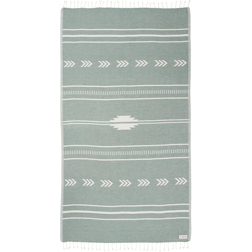 image:imageSand Cloud Turkish Beach Towel Sand Resistant 100 Organic Turkish Cotton Yarn Quick Dry Towel for Beach Picnic Blanket or Throw As Seen on Shark Tank Tie Dye LunaSanta Fe Green