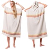Border Classic Stripe Poncho - Natural