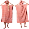 Classic Stripe Hooded - Dusty Pink