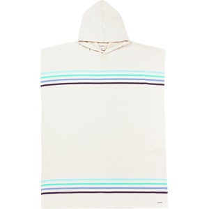 Sand Cloud Beach Cover Up for Women – Bathing Suit & Swimsuit Cover-Up Womens Poncho with Comfortable Fit for Post Swim(Border Classic Stripe Poncho – Aqua)