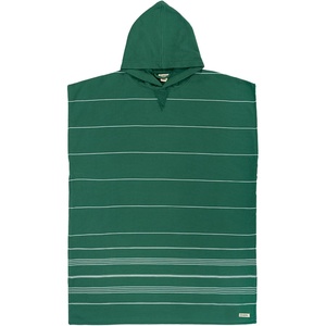 Sand Cloud Beach Cover Up for Women – Bathing Suit & Swimsuit Cover-Up Womens Poncho with Comfortable Fit for Post Swim(Classic Stripe Hooded Poncho – Rain Forest)