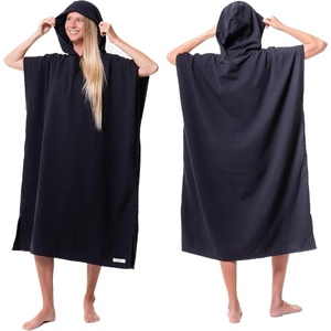 Sand Cloud Beach Cover Up for Women – Bathing Suit & Swimsuit Cover-Up Womens Poncho with Comfortable Fit for Post Swim(Terra Hooded – Black)