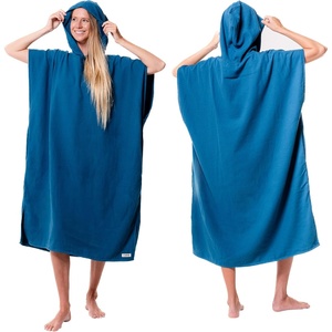 Sand Cloud Beach Cover Up for Women – Bathing Suit & Swimsuit Cover-Up Womens Poncho with Comfortable Fit for Post Swim(Terra Hooded Poncho – Teal Blue)