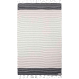Sand Cloud Beach Towel – Sand Resistant – 100% Organic Turkish Cotton Yarn – Quick Dry Towel for Beach, Picnic, Blanket or Bath – As Seen on Shark Tank – Natu Blue(Letoon – Black)