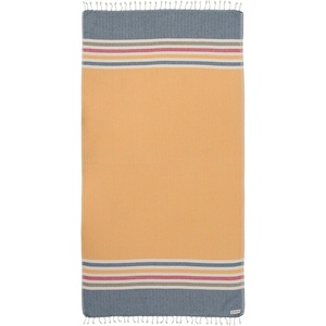 Sand Cloud Beach Towel – Sand Resistant – 100% Organic Turkish Cotton Yarn – Quick Dry Towel for Beach, Picnic, Blanket or Bath – As Seen on Shark Tank – Natu Blue(Chains – Honey)