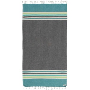 Sand Cloud Beach Towel – Sand Resistant – 100% Organic Turkish Cotton Yarn – Quick Dry Towel for Beach, Picnic, Blanket or Bath – As Seen on Shark Tank – Natu Blue(Chains – Black)