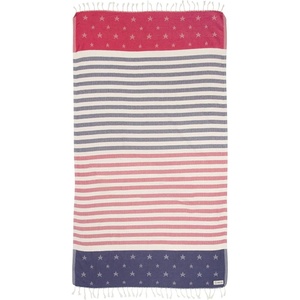 Sand Cloud Beach Towel – Sand Resistant – 100% Organic Turkish Cotton Yarn – Quick Dry Towel for Beach, Picnic, Blanket or Bath – As Seen on Shark Tank – Stars & Stripes (Red, White & Blue)(Stars and Stripes)