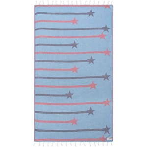 Sand Cloud Beach Towel – Sand Resistant – 100% Organic Turkish Cotton Yarn – Quick Dry Towel for Beach, Picnic, Blanket or Bath – As Seen on Shark Tank – Stars & Stripes (Red, White & Blue)(Starry Night)