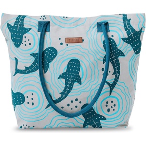 Sand Cloud Canvas Beach Tote Bags for Women(Medan Zipper Pouch)