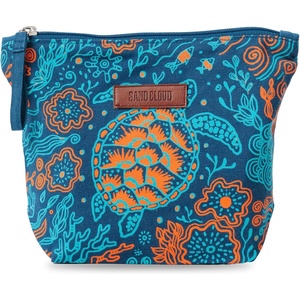 Sand Cloud Canvas Beach Tote Bags for Women(Swimming Turtles Beach Tote)