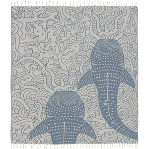 Sand Cloud Turkish Beach Towel – Sand Resistant – 100% Organic Turkish Cotton Yarn – Quick Dry Towel for Beach, Picnic, Blanket or Bath – As Seen on Shark Tank – Marine Life (Emperor Penguin)(Whale Shark)