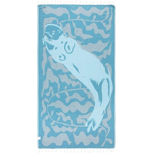 Sand Cloud Turkish Beach Towel – Sand Resistant – 100% Organic Turkish Cotton Yarn – Quick Dry Towel for Beach, Picnic, Blanket or Bath – As Seen on Shark Tank – Marine Life (Emperor Penguin)(Mr Otter)
