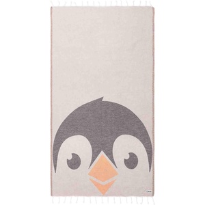 Sand Cloud Turkish Beach Towel – Sand Resistant – 100% Organic Turkish Cotton Yarn – Quick Dry Towel for Beach, Picnic, Blanket or Bath – As Seen on Shark Tank – Marine Life (Emperor Penguin)(Tux Penguin)