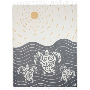 Sand Cloud Turkish Beach Towel – Sand Resistant – 100% Organic Turkish Cotton Yarn – Quick Dry Towel for Beach, Picnic Blanket or Throw – As Seen on Shark Tank – Tie Dye (Luna)(Sunset Swim)