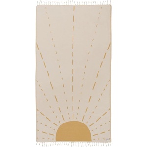 Sand Cloud Turkish Beach Towel – Sand Resistant – 100% Organic Turkish Cotton Yarn – Quick Dry Towel for Beach, Picnic Blanket or Throw – As Seen on Shark Tank – Tie Dye (Luna)(Sunrise)
