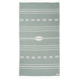 Sand Cloud Turkish Beach Towel – Sand Resistant – 100% Organic Turkish Cotton Yarn – Quick Dry Towel for Beach, Picnic Blanket or Throw – As Seen on Shark Tank – Tie Dye (Luna)(Santa Fe (Green))