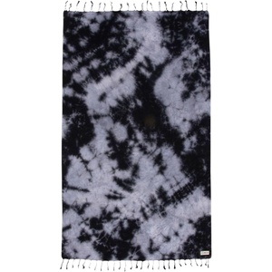 Sand Cloud Turkish Beach Towel – Sand Resistant – 100% Organic Turkish Cotton Yarn – Quick Dry Towel for Beach, Picnic Blanket or Throw – As Seen on Shark Tank – Tie Dye (Luna)(Black Acid Wash)